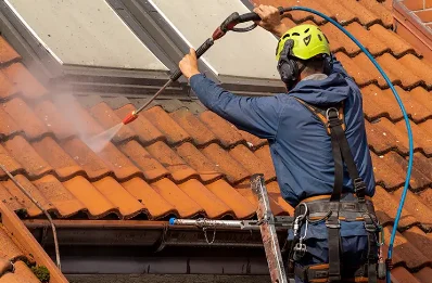 Démoussage et hydrofuge de toiture à Cancon